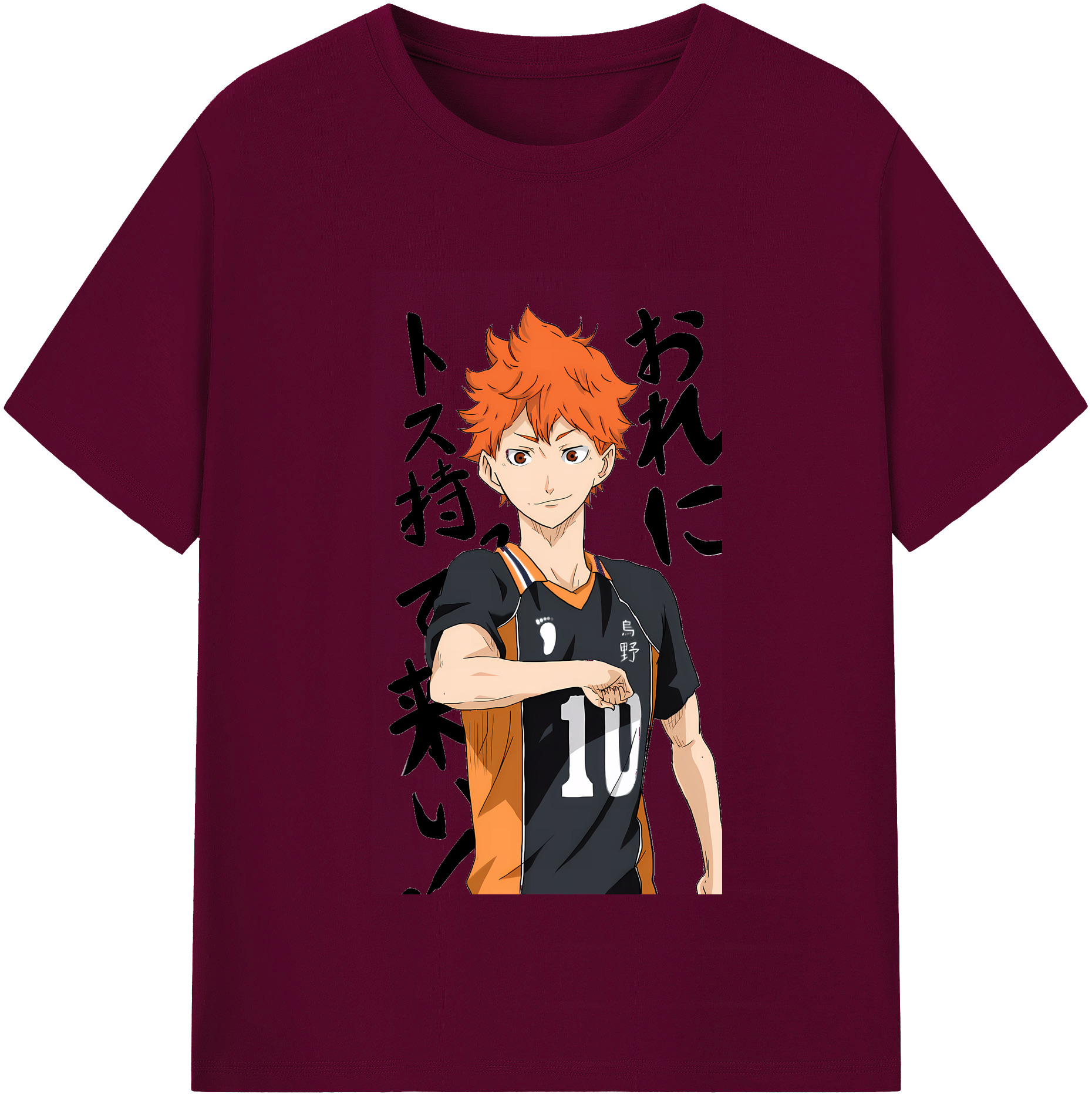 （画像用） ハイキュー!! Haikyu!! レディースカジュアルプリントTシャツ（綿100％）